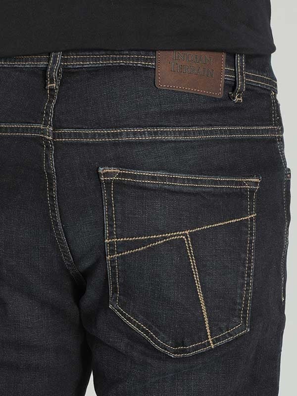 Indian Terrain Men Dark Blue Jeans